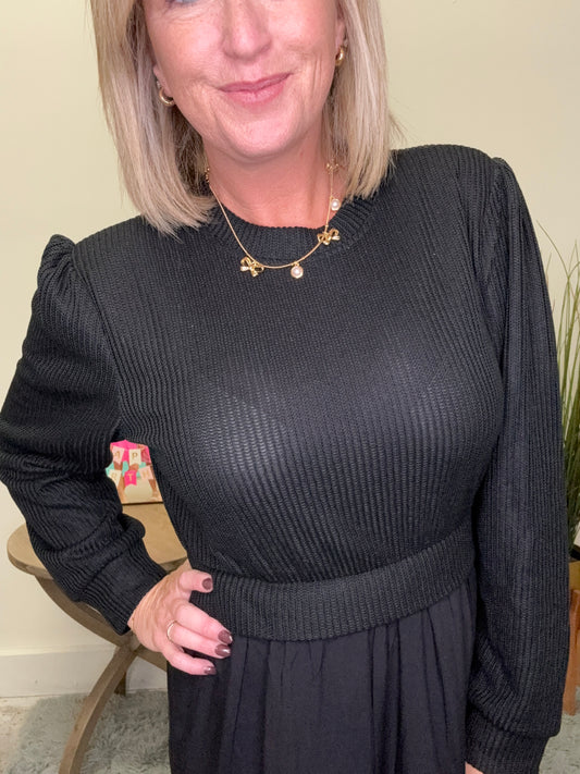 The Vivienne Dress in Midnight
