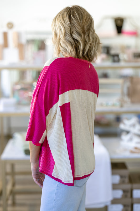 Keeping it Real Top in Pinks - Ella Chic Boutique