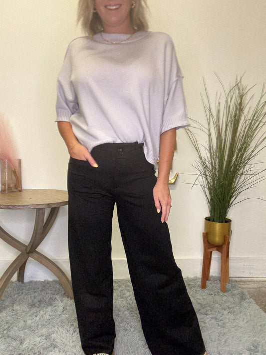 Never Want Anything Else Black Pants - Ella Chic Boutique
