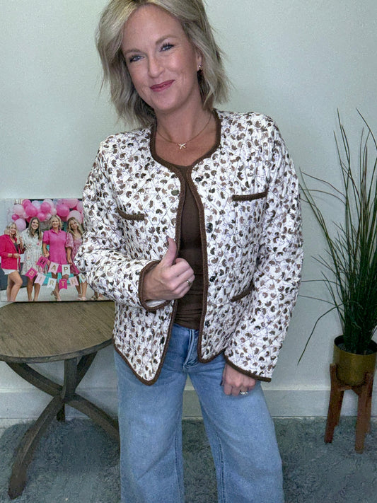 Corduroy Quilted Trendy Jacket