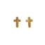 18K Gold Dipped Mini Cross Stud Earrings - Ella Chic BoutiqueSensibling Corp.