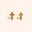 18K Gold Dipped Mini Cross Stud Earrings - Ella Chic BoutiqueSensibling Corp.