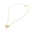 18K Gold Dipped Pearl Quatrefoil Floral Pearl Charm Necklace - Ella Chic BoutiqueSensibling Corp.