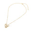 18K Gold Dipped Pearl Sunburst Moon Pearl Charm Necklace - Ella Chic BoutiqueSensibling Corp.