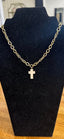 18k Hartford Marbled Cross Chain Necklace