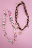 18K Stainless Steel Scarf Charm Necklace in Pink 210 jewelry- Ella Chic BoutiqueJOSSLYN by wall to wall
