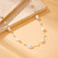 18K Stainless Steel Tarnish Free Pearl Necklace in Gold