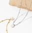 18K Stainless Steel Tarnish Free Pearl Necklace in Silver 210 jewelry- Ella Chic BoutiqueJOSSLYN by wall to wall