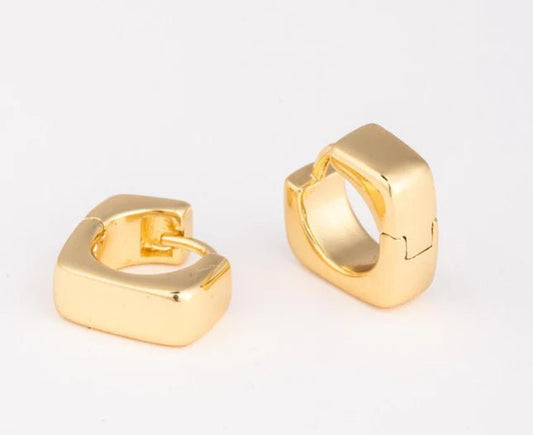 18k Valerie Square Hoop Earrings