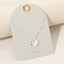 18K White Gold Dipped Pearl Seashell Starfish Charm Necklace