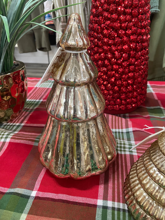 Mercury Glass Christmas Tree Candles - Ella Chic Boutique