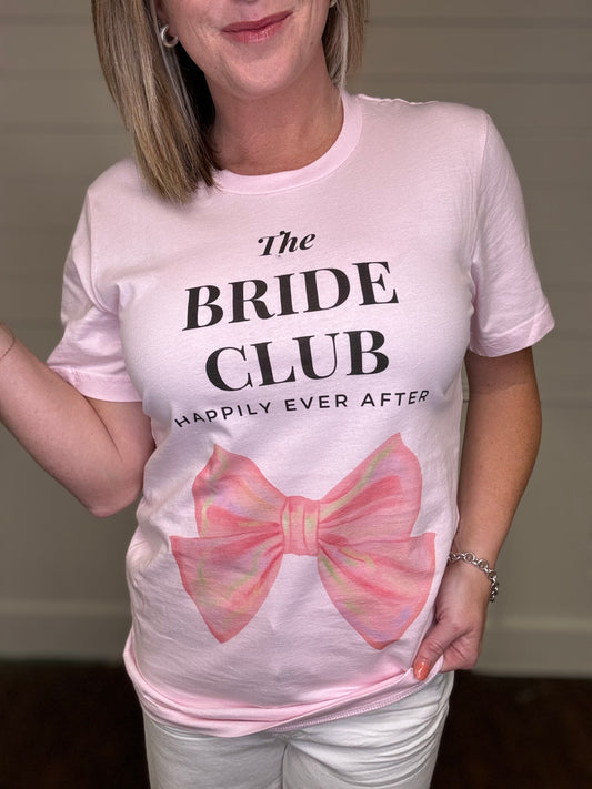 The Bride Club Happily Ever After Bow Tee Shirt