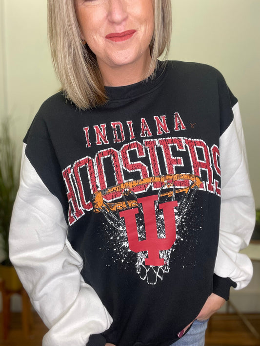 Indiana Hoosiers Vintage Basketball Sweatshirt - Ella Chic Boutique