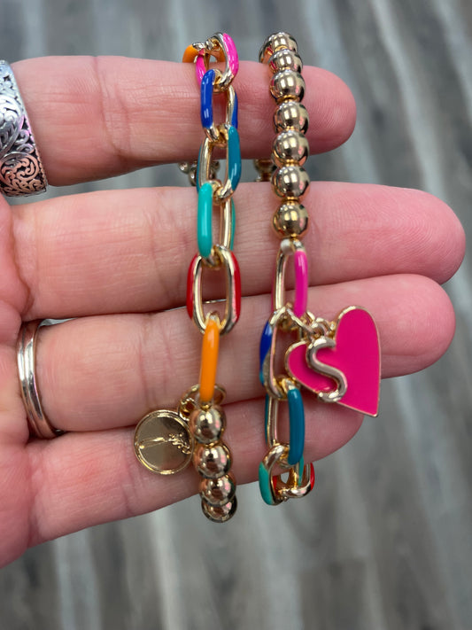 Add A Charm Initial Bracelet- Girls