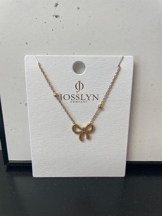 About That Bow Necklace - 18k Gold