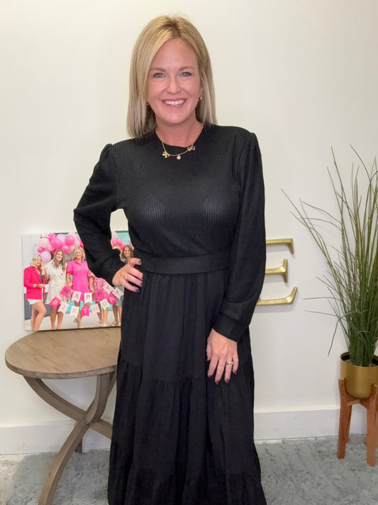 The Vivienne Dress in Midnight