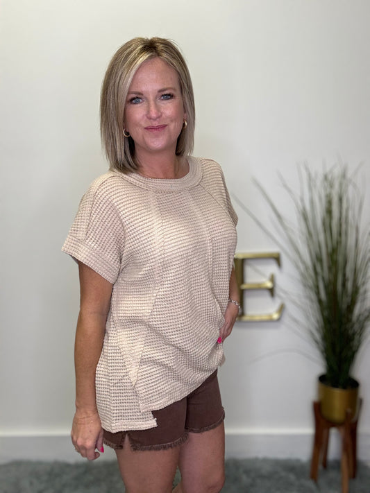All Summer Long Shorts in Mahogany - Ella Chic Boutique