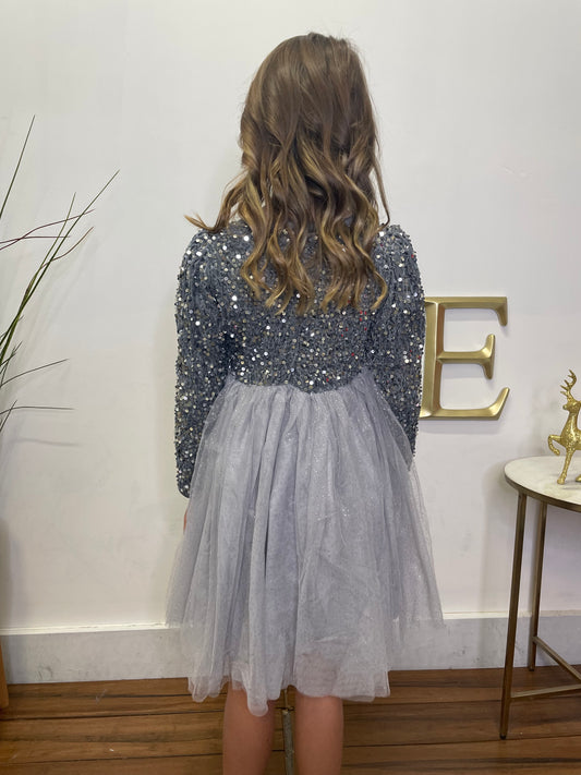 *Season to Sparkle Dress - Girls - Ella Chic Boutique