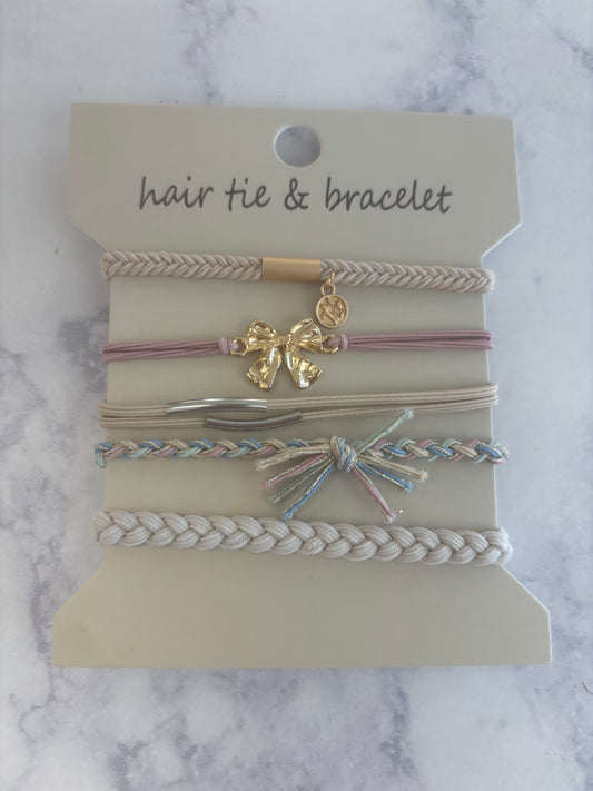 Bow Knot Bracelet Hair Ties