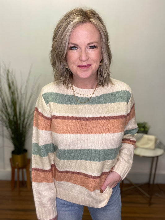 The Softer The Better Striped Sweater Top