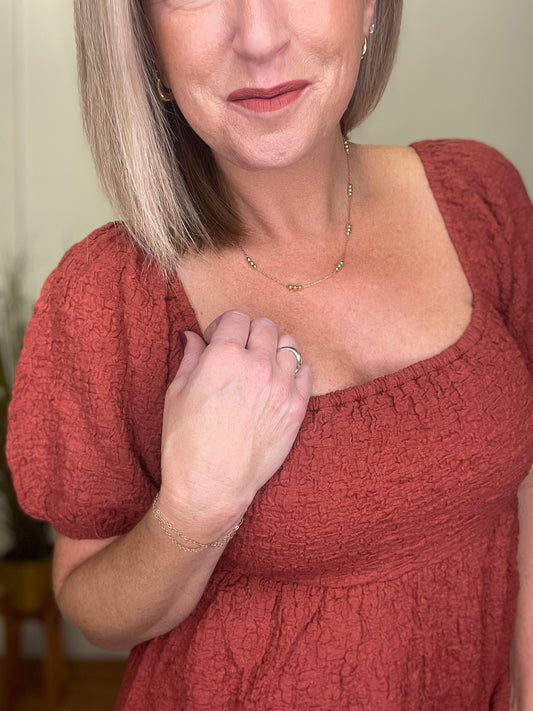 Golden Days Ahead Necklace - Ella Chic Boutique