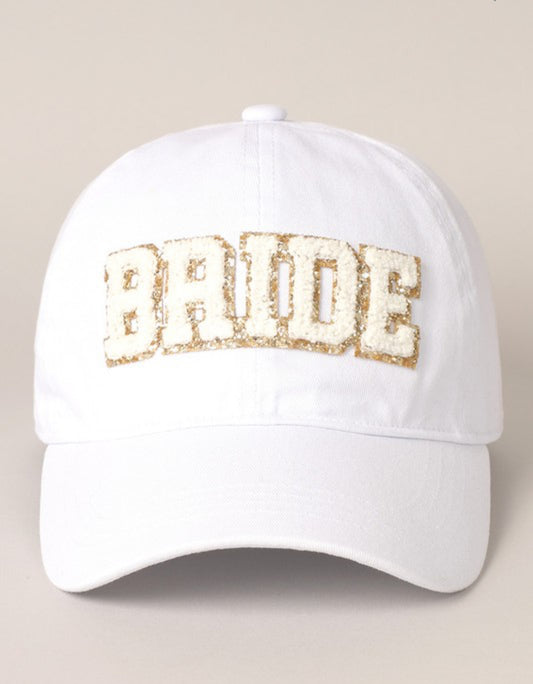 Bride Chenille Letter Patch Baseball Hat