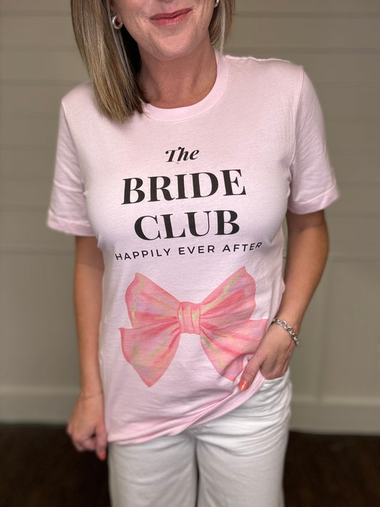The Bride Club Happily Ever After Bow Tee Shirt