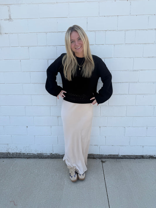 All Mine Satin Skirt