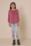Girls Ruffled Brushed Rib Top