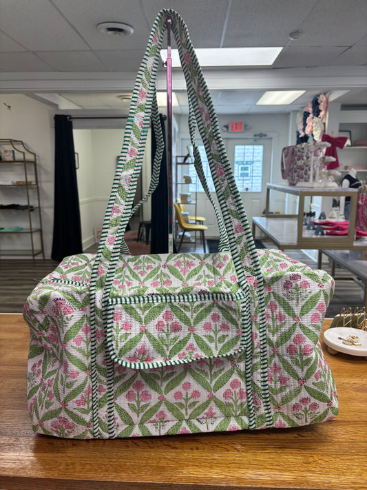 Whitley Green Floral Duffle Bag