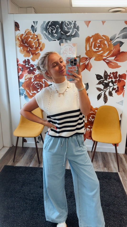 Saw the Details Scallop Sweater Top - Ella Chic Boutique