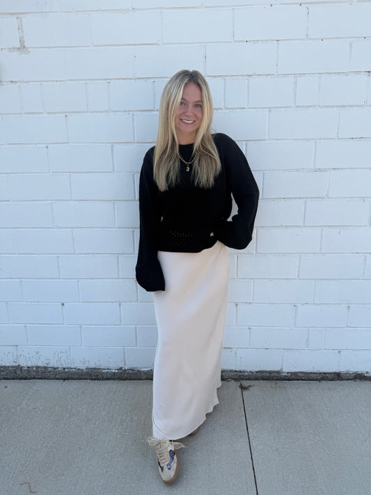 All Mine Satin Skirt
