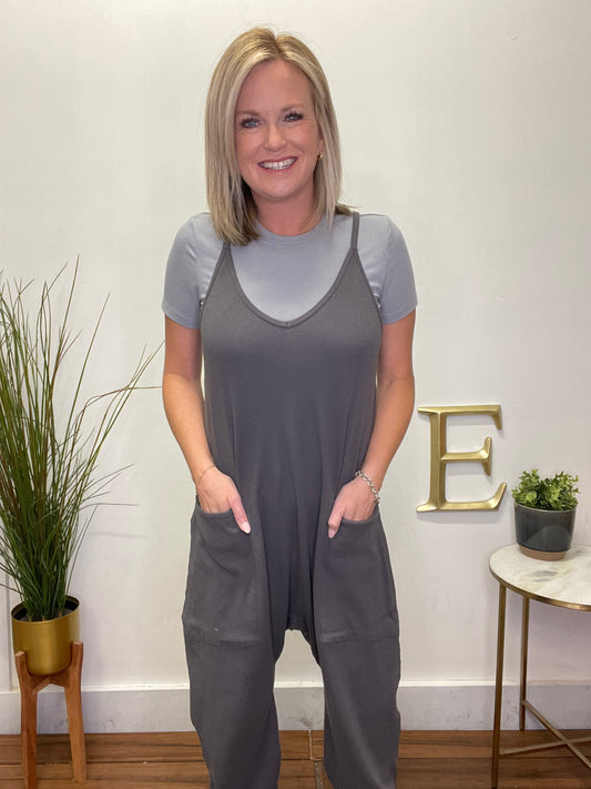 All Or Nothing Jumpsuit With Pockets