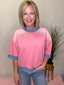 Rise Above Colorblock Pullover Short Sleeve Top