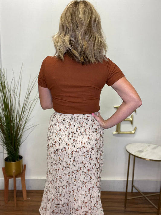 See You Soon Pleated Skirt - Ella Chic Boutique