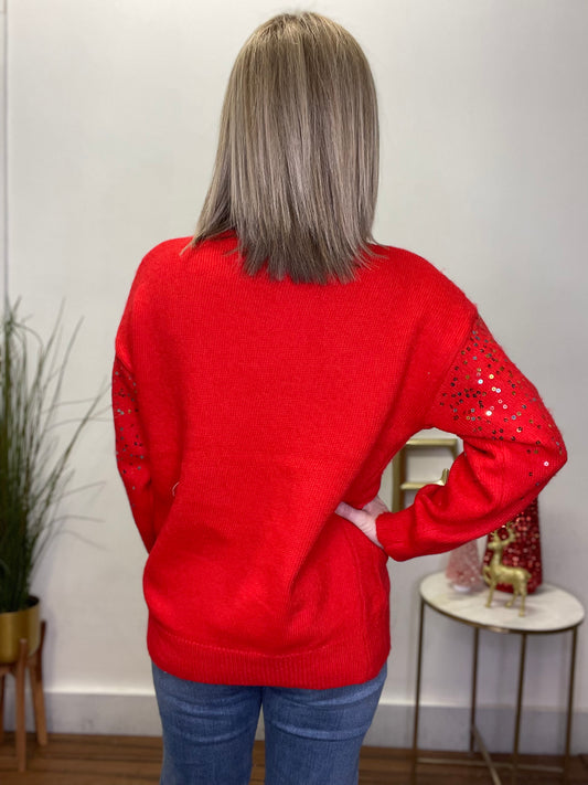 Season Of Sequins Sweater Top - Ella Chic Boutique