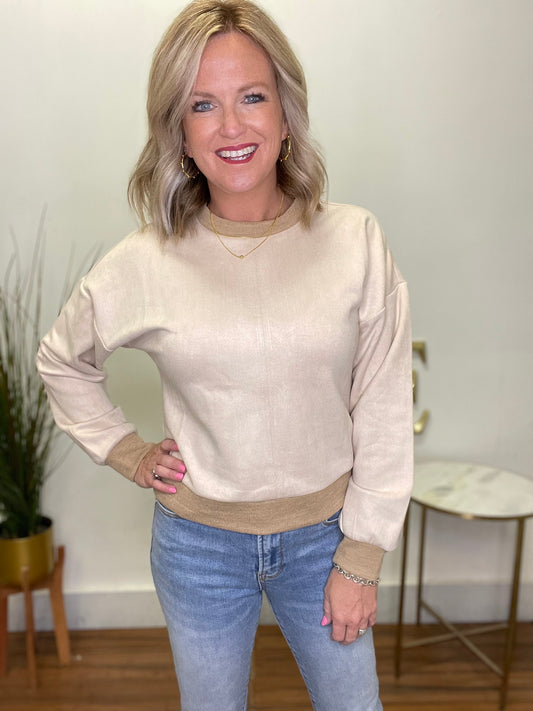 Stay The Course Suede Top - Ella Chic Boutique