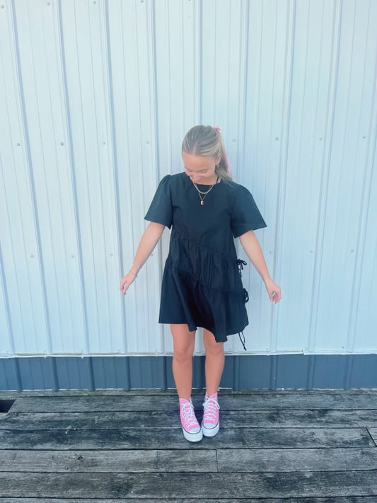 Forever Tied Black Dress - FINAL SALE