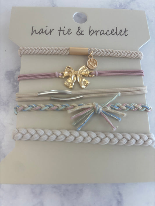 Bow Knot Bracelet Hair Ties