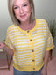 Happy Feelings Striped Cardigan Top