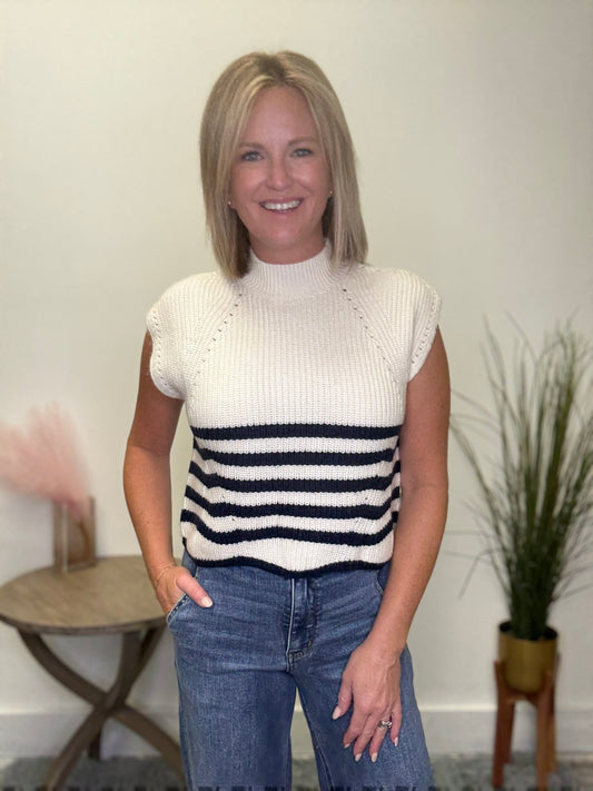 Saw the Details Scallop Sweater Top - Ella Chic Boutique