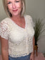 On Your Best Behavior Crochet Cardigan Top