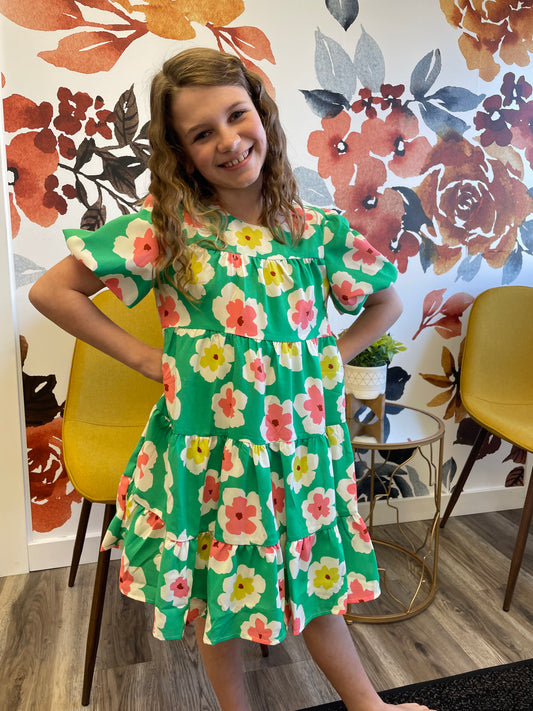 Pocket Full Of Flowers Dress - Girls