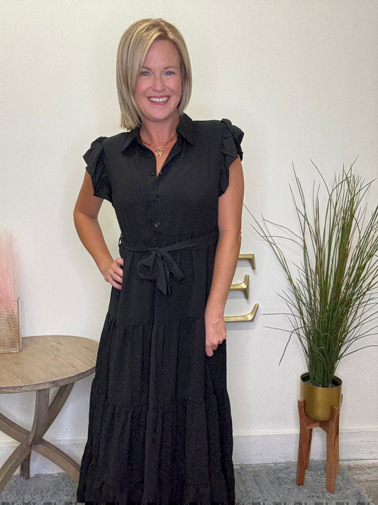 Own It Goldie Dress in Black