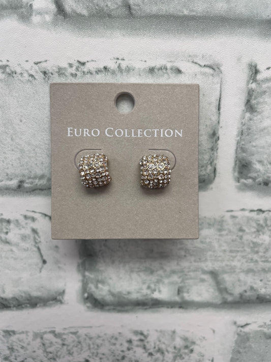 Gold Pave Earrings