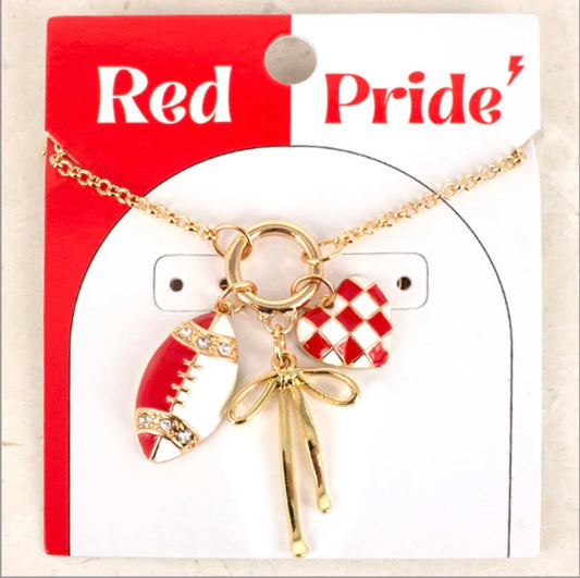 Game Day Football Charm Necklace (2 Colors)