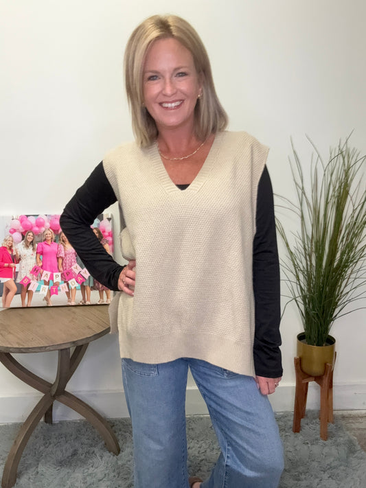 Taking Care of Business V-Neck Vest Top