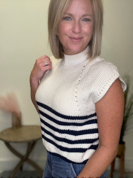 Saw the Details Scallop Sweater Top - Ella Chic Boutique