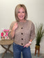 Present This Half Sleeve Cardigan in Taupe