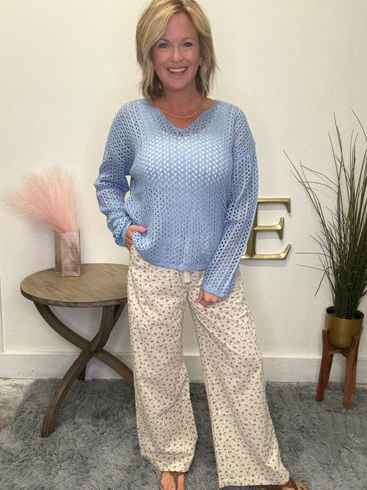 This Time Floral Drawstring Pants - Ella Chic Boutique
